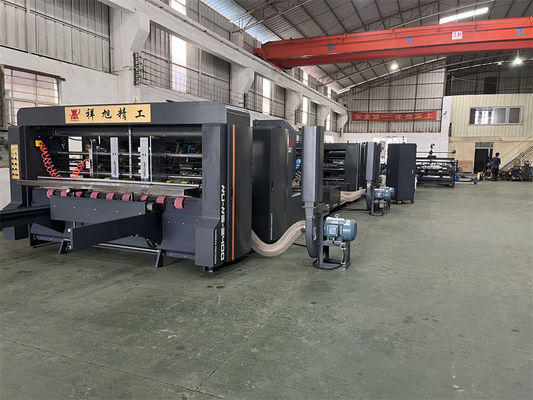 Automatic Carton Folder Gluer Stitcher Machine With Double Stitching