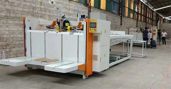 Dual Servo Motor Control Nail Box Machine Automatic For 10mm Cardboard