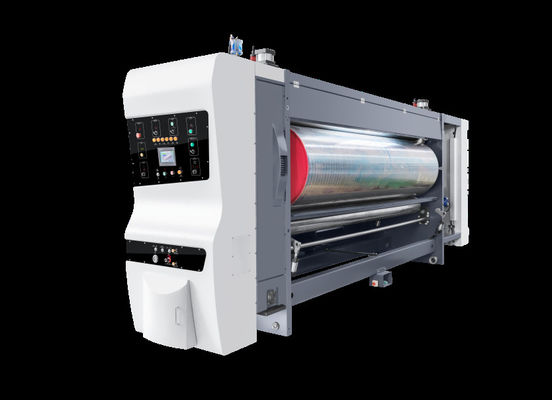 Fully Automatic Steel Flexo Printing Cardboard Box Slotting Die Cutting Machine
