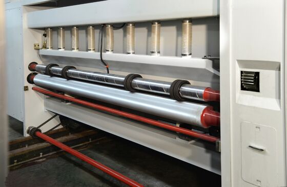 G6-1224 Besleme Yapısı Kurşun Kenar Vakum Transfer 4 Renkli Yazıcı + Slotter + Die Cutter + Vibrator + Stacker