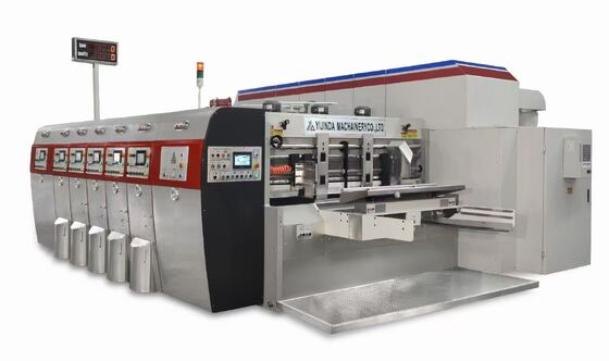 220 Sheets/Min Flexo Printing Slotting Machine High Speed With 4 Colors